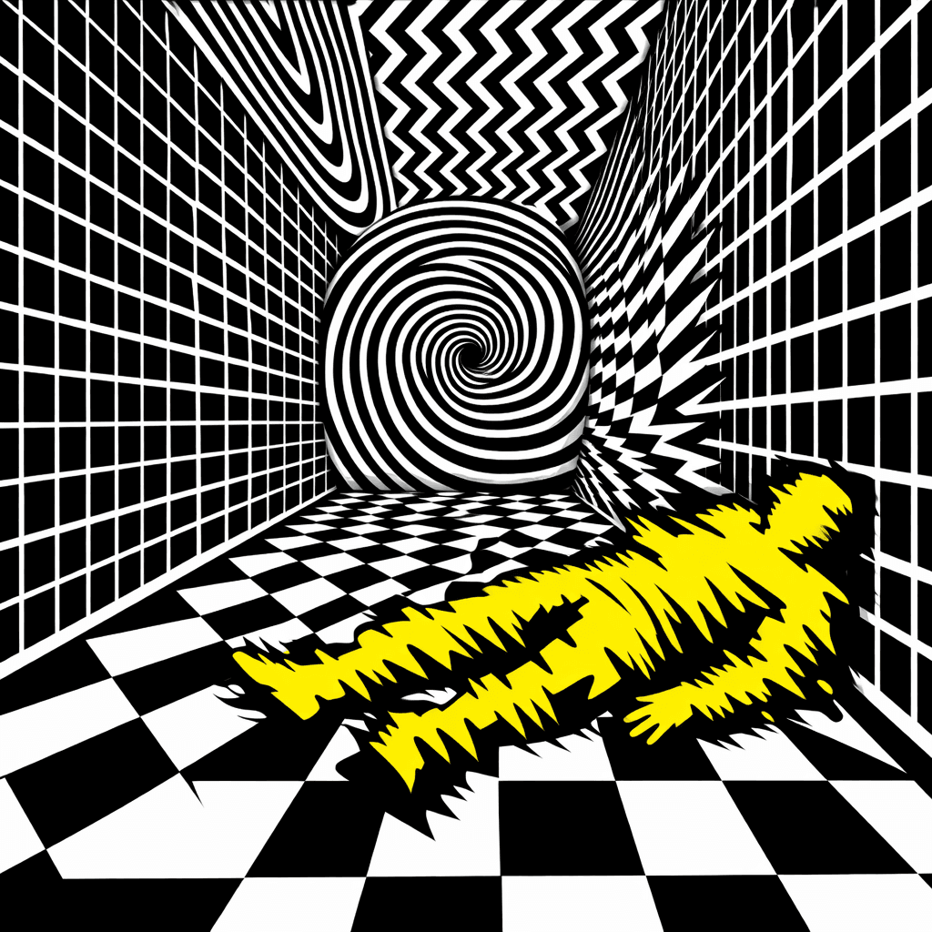 Vibrating madness shatters patterned calm